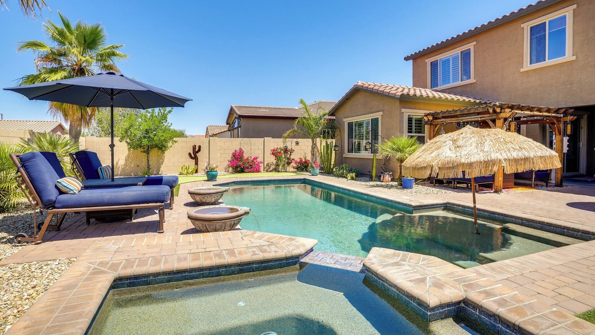 Montecito in Estrella House | Spacious Home w/Backyard Oasis in Goodyear!