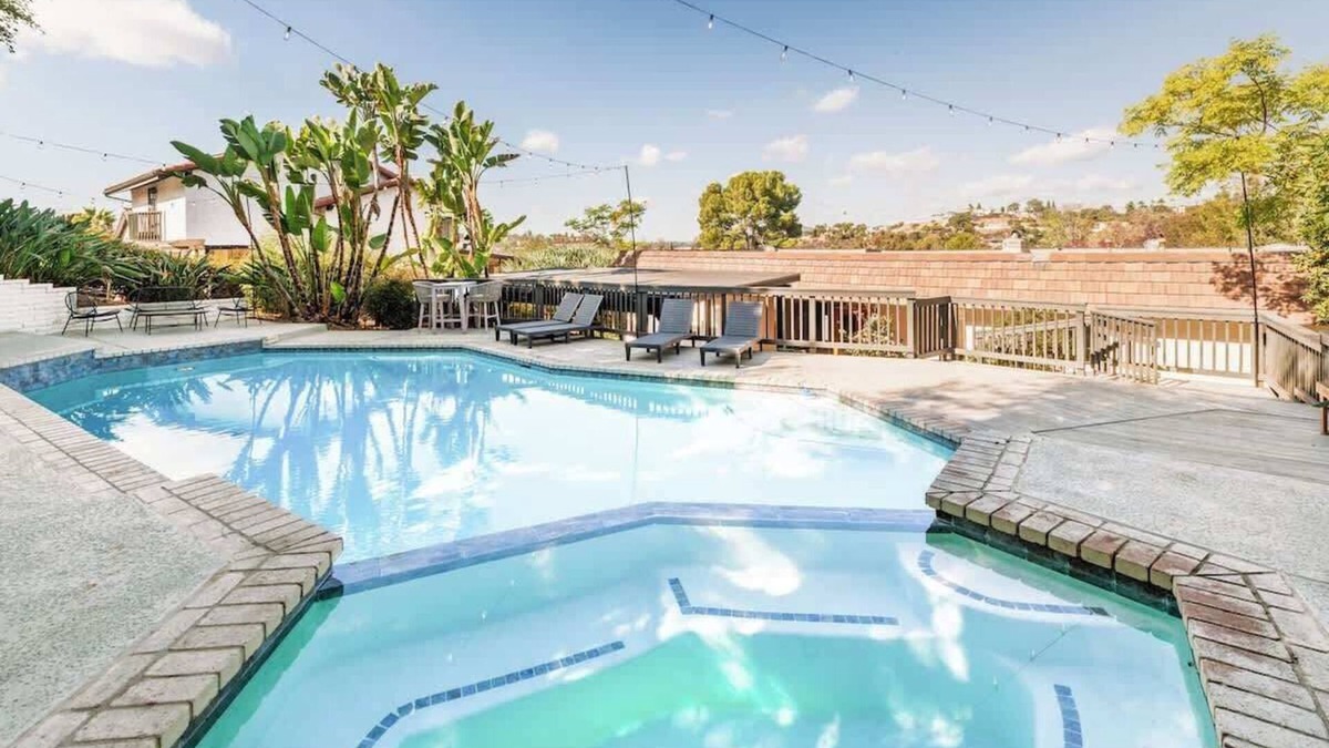 Mount Helix House | Spacious Oasis w/Pool, Sauna, and Secret Arcade