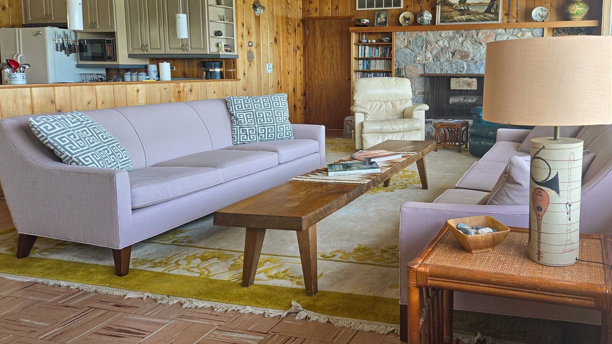 Frankfort House | Spacious vacation gem on Crystal Lake w/gas fireplace, WiFi, central AC, firepit