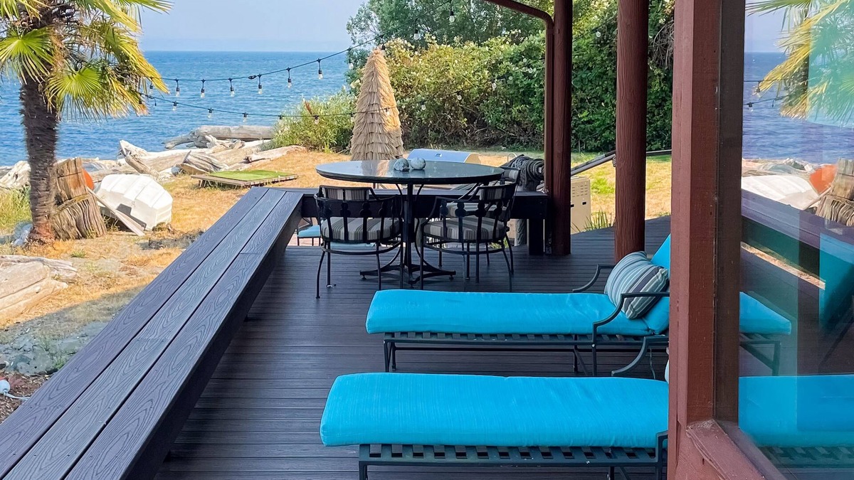 Kingston House | Spacious waterfront retreat with inviting deck, fireplace & games