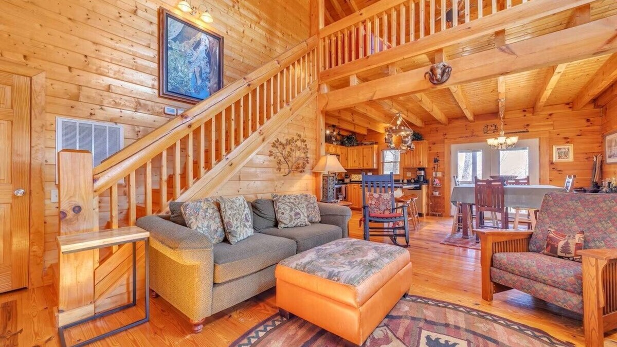 Lake Lure Cabin | Sparrow's Nest 2 Bed Cabin located in Peaceful Gated Community with lake access