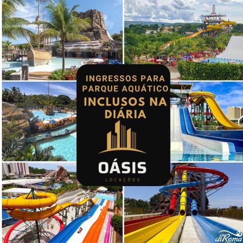 Centro Apartment | Spazzio Diroma Acqua Park Luxo - PARQUE AQUATICO INCLUSO