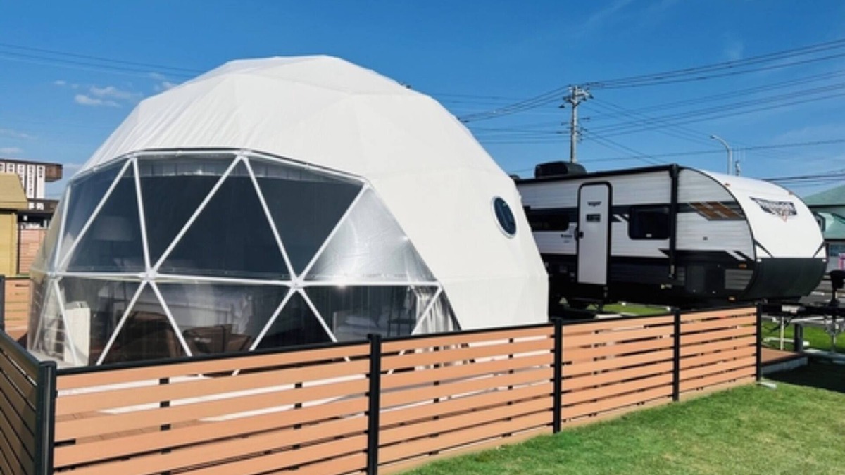 Kujukuri Cabin | Special trailer dome tent with exclusive BBQ ar/Sambu-gun Chiba