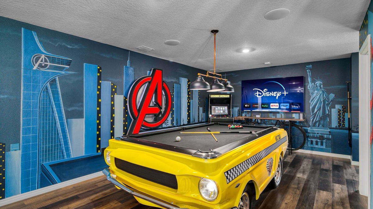Davenport House | Spectacular! 9 Bedroom Disney & Universal Themed Home - Private Pool & Spa