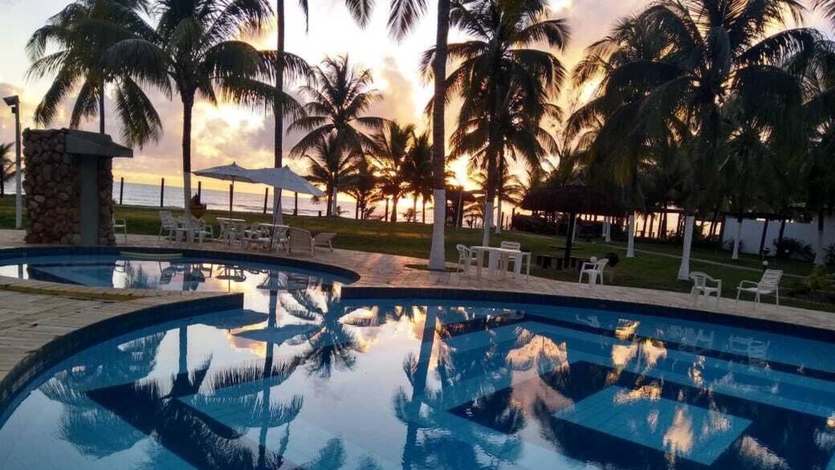 Olivenca Apartment | Spend your vacation in front of a private beach with lush recreation area