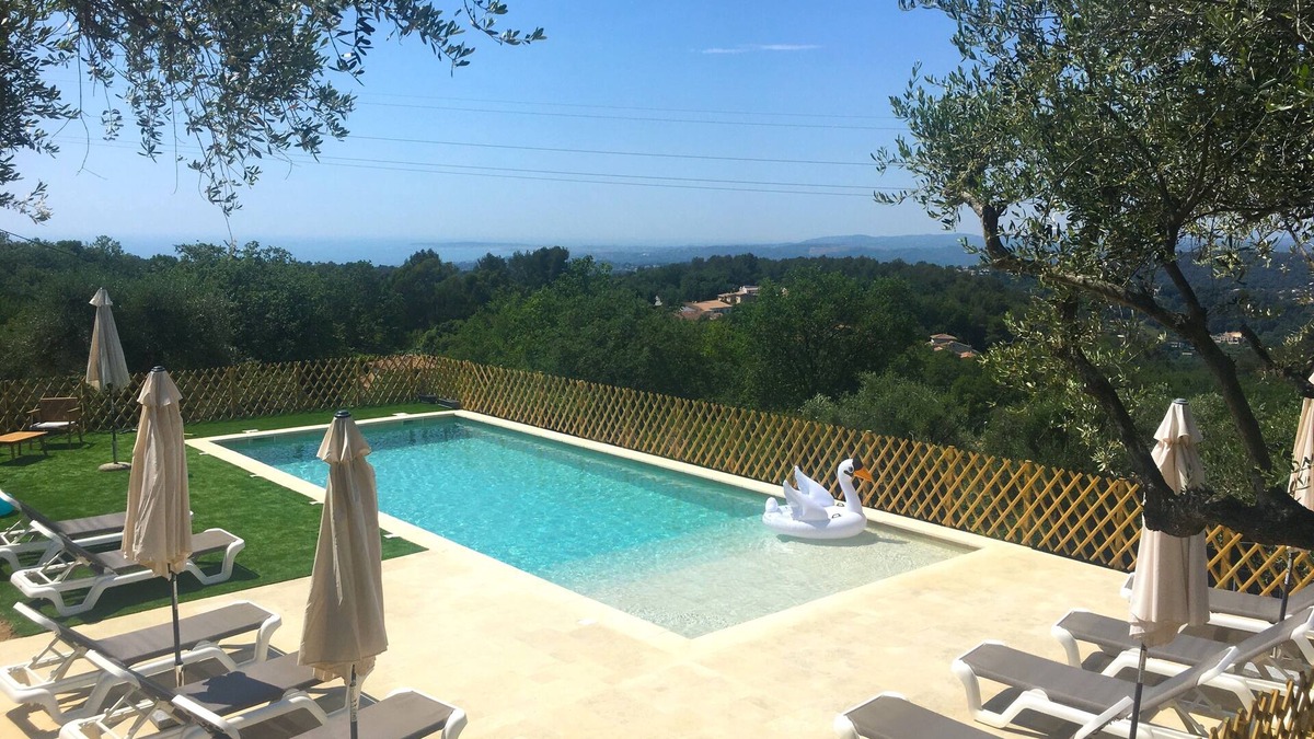 La Gaude Villa | Splendid villa - sea and nature view - quiet swimming pool - air conditioning
