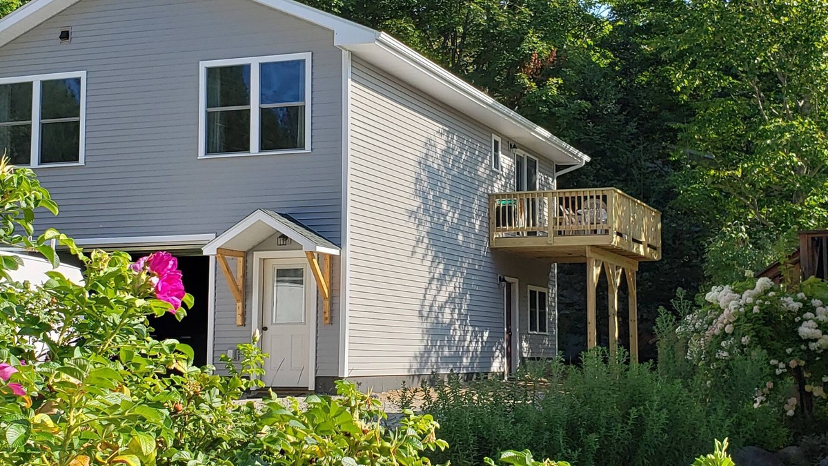 Lake Placid Apartment | Split Rock, private 2 bedroom, 1 1/2 bath apartment, dedicated office space.