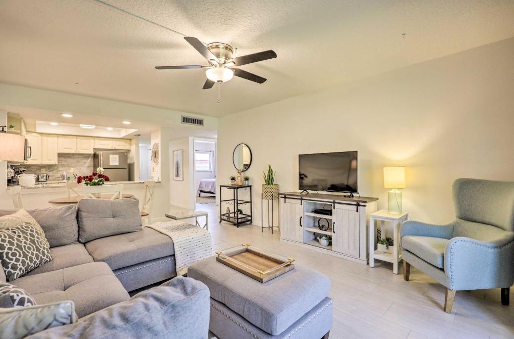 Crescent Beach Apartment | St Augustine Getaway with Porch 1 Block to Beach!