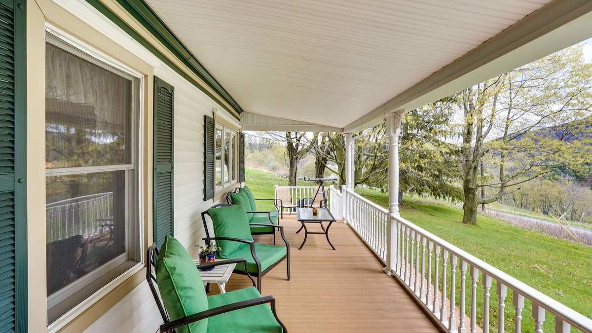 Stamford House | Stamford Farmhouse w/Deck in Catskill Foothills