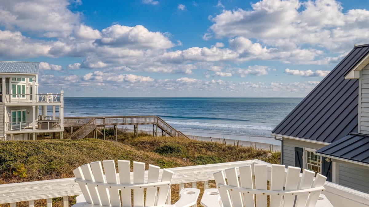 Village of Stump Sound House | Star Struck- Oceanfront B/Pool/Steps from the Beach!