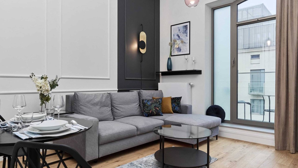 Srodmiescie Apartment | Staromłyńska 2 | Family Studio | Balcony
