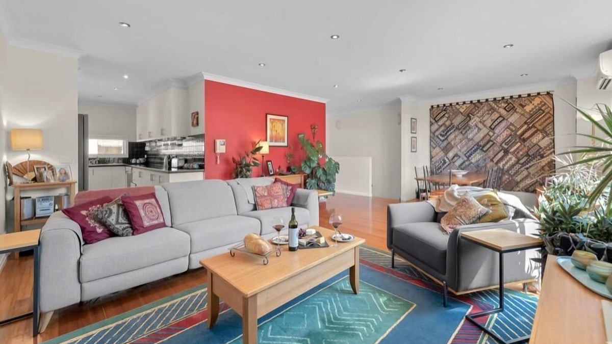 Brunswick House | StayCentral - Tranquil Spacious Townhouse - Glenlyon Road, Brunswick - 3 Bedrooms, 3 Beds, 2 Bathrooms, Off street shared parking spot generally available and parking on street.