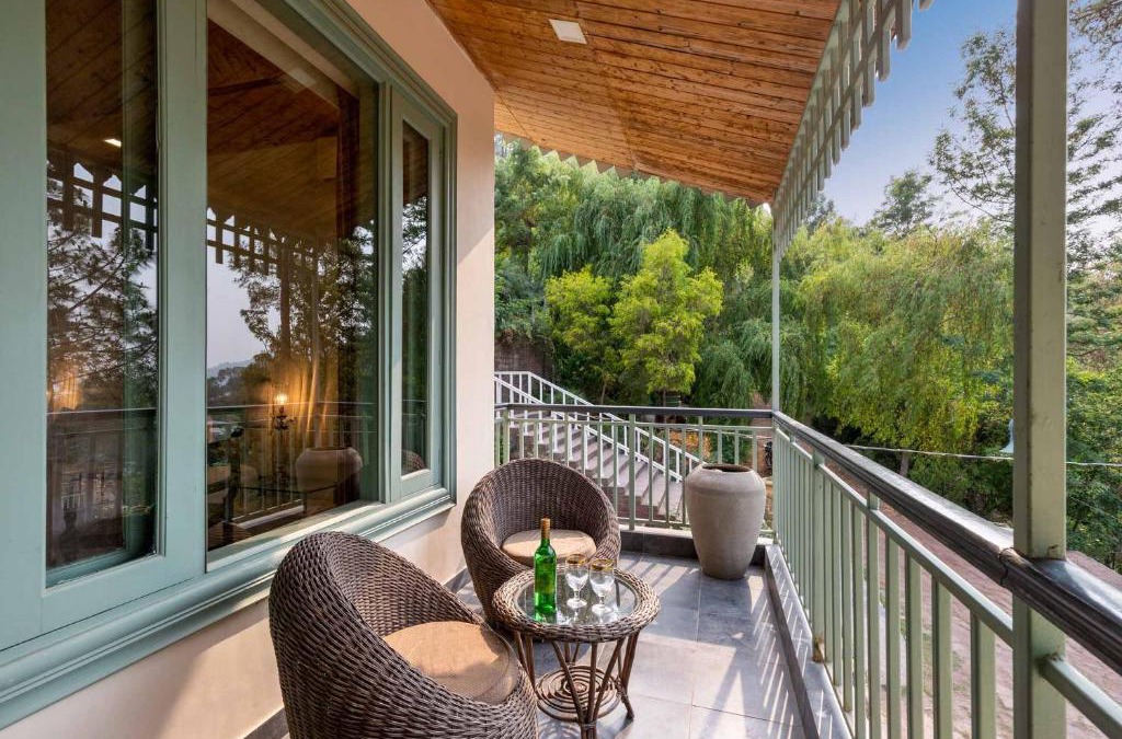 Dharampur Villa | StayVista at Panorama Estate with cosy seating