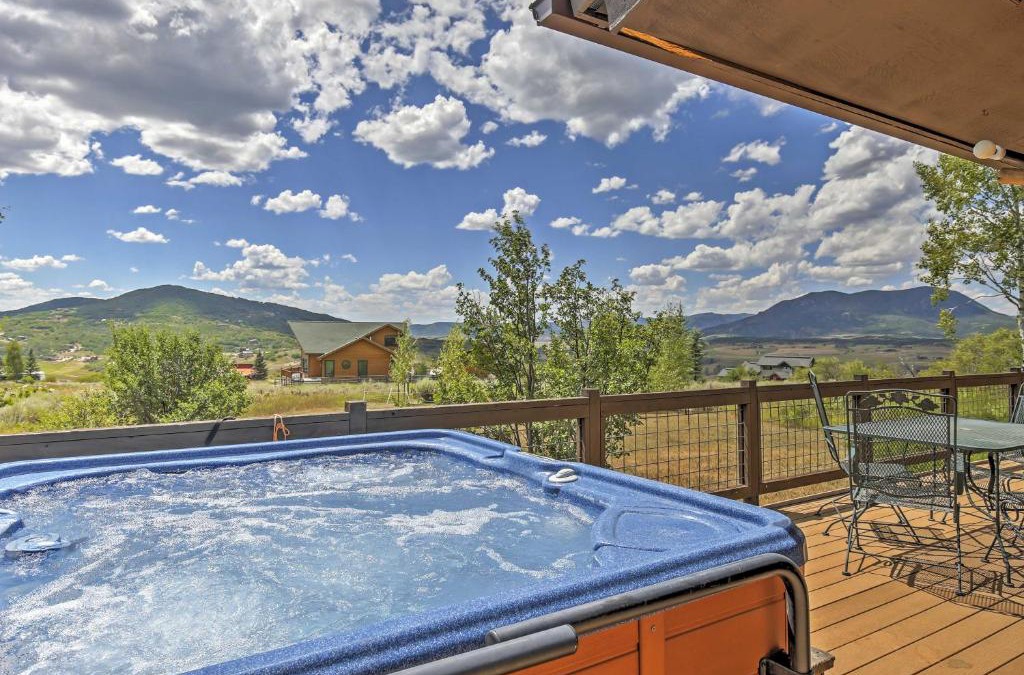 Elk River Estates House | Steamboat Springs Home with Hot Tub and Mtn Views