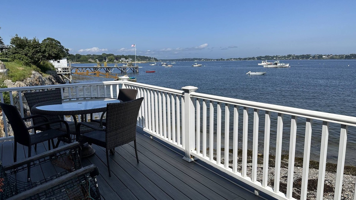 Mid-Coast and Islands Cottage | Step off the deck to enjoy the beach & a short walk down the scenic peninsula ~
