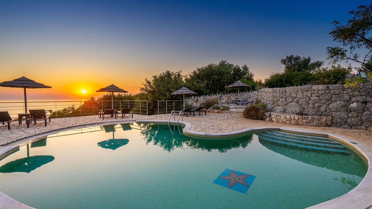 Fiskardo Cottage | Stone Cottages, Levanda sea view-shared pool