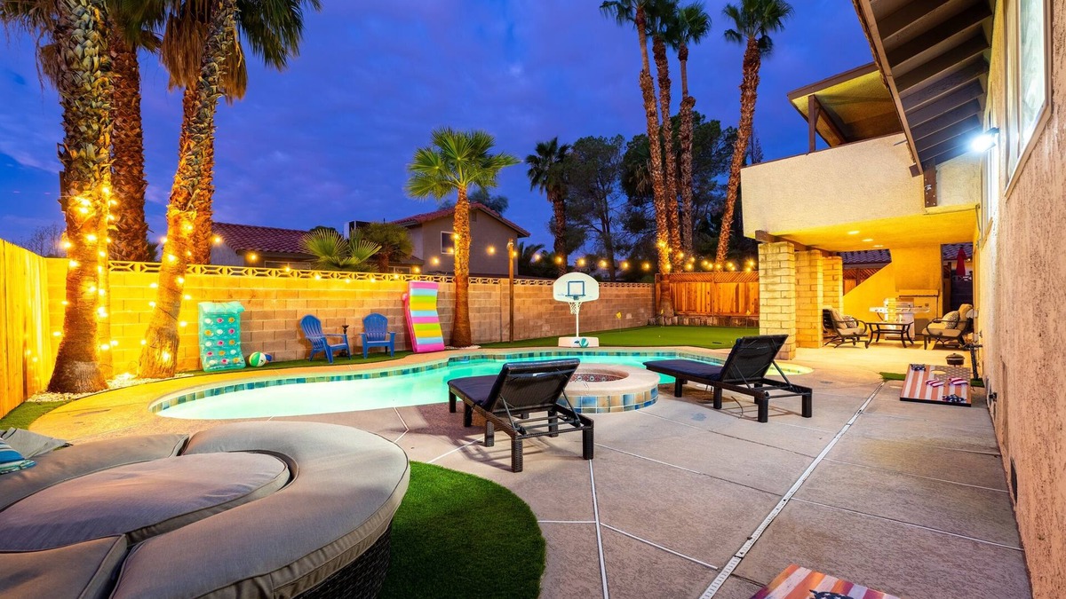 Las Vegas House | Strip-side Villa: Pool, Mini Golf, Casino Games!