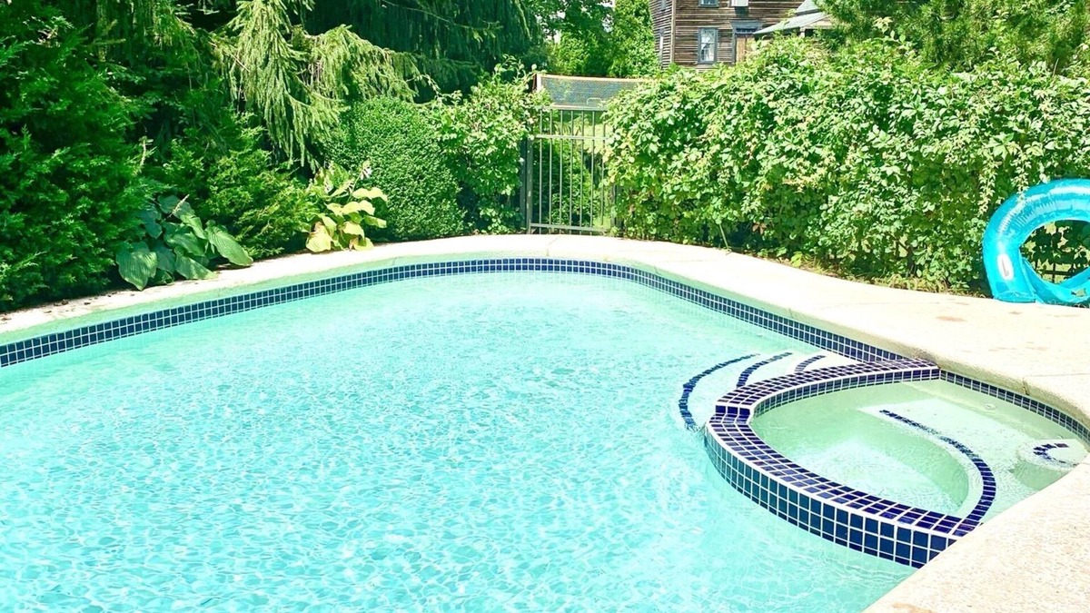 Westbrook Center House | Stroll to beach at charming, historical, rustic home w/expansive yard & pool.
