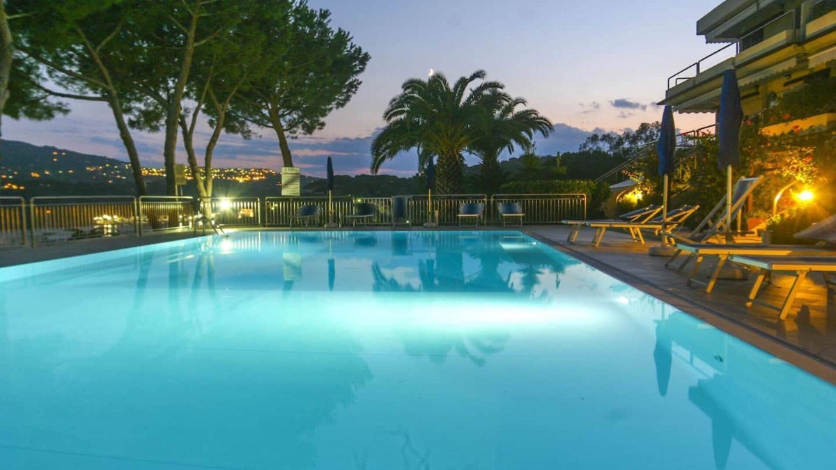 Porto Azzurro Apartment | Studio 4 with sea view pool in a panoramic position above the village of Porto Azzurro