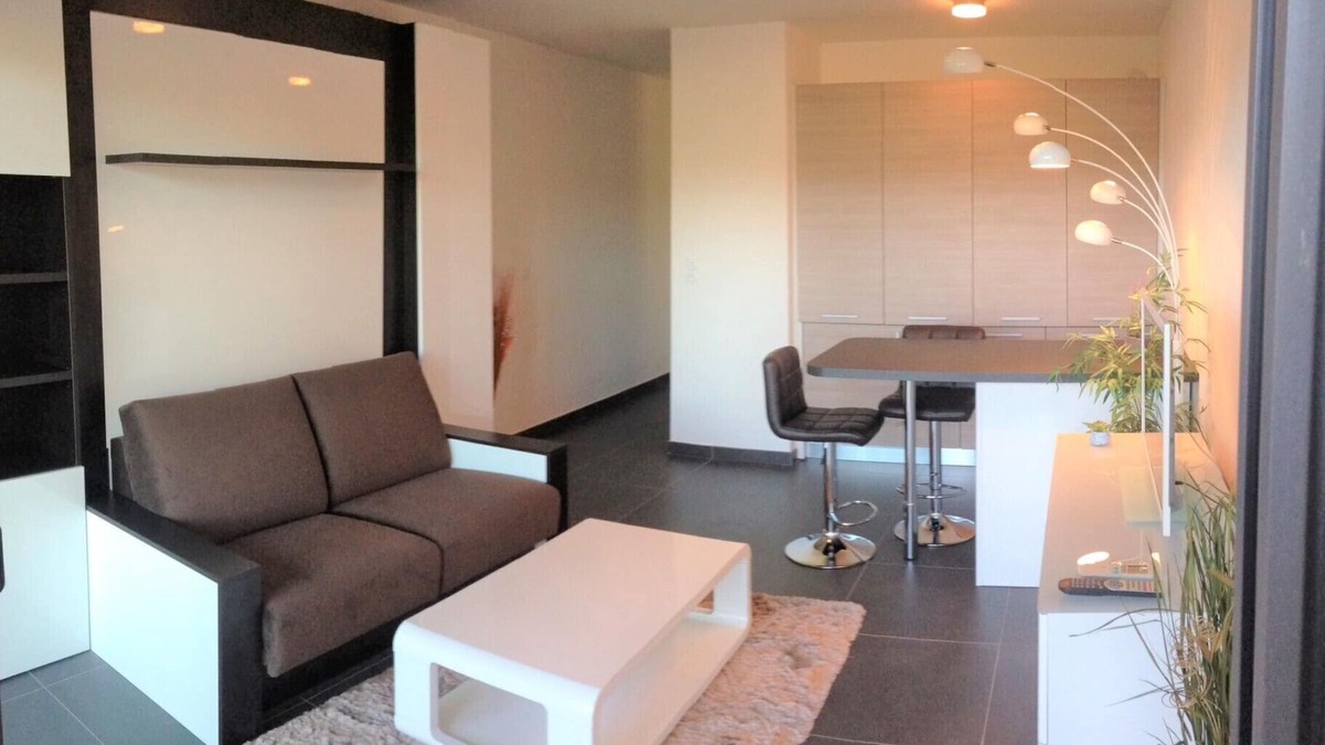 Porto-Vecchio Apartment | STUDIO air-conditioned standing with SEA VIEW and POOL