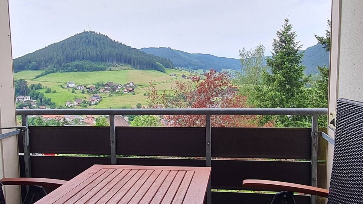 Baiersbronn Apartment | Studio Apartment 'Holiday Apartment in the Black Forest' with Mountain View, Shared Terrace and Wi-Fi