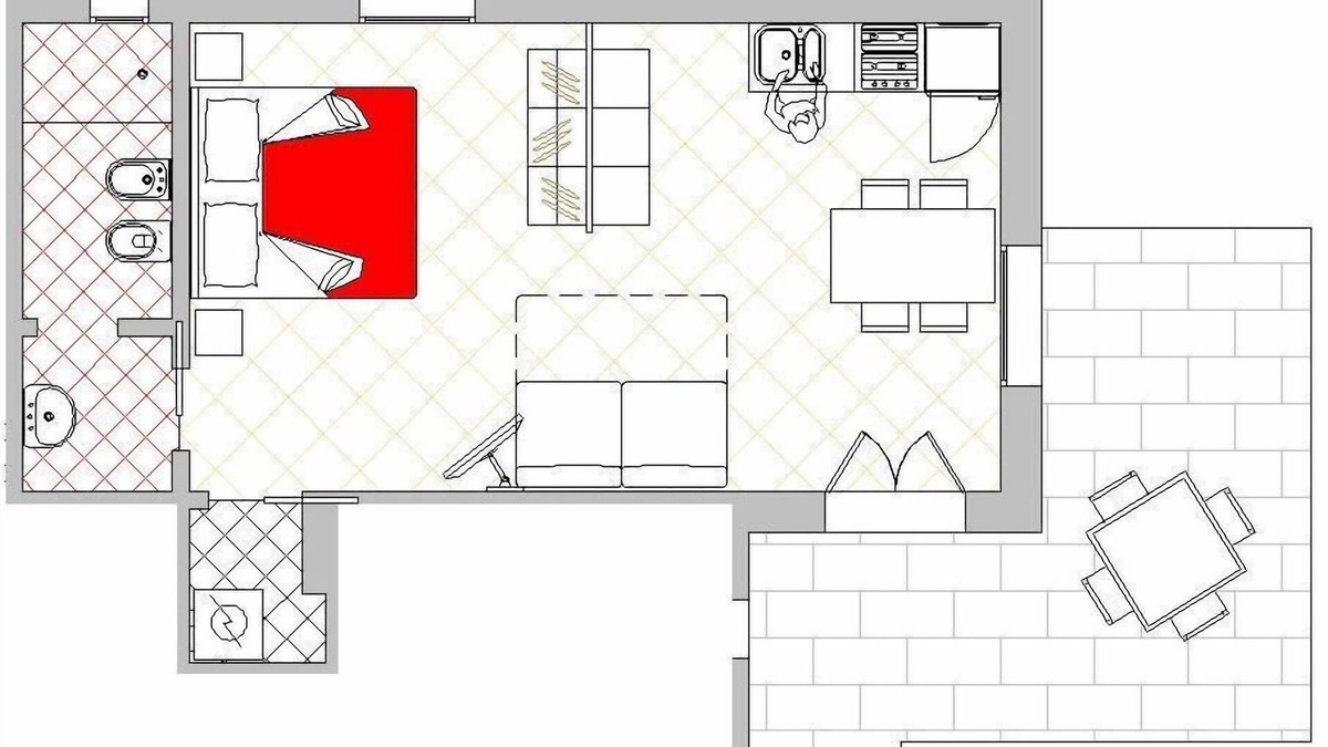 Marone Apartment | Studio apartment "Zone"