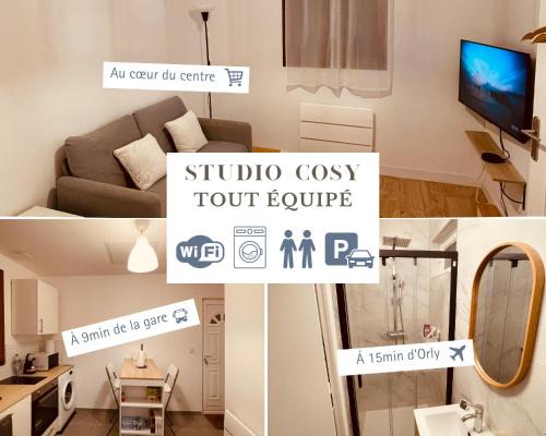 Chilly-Mazarin Apartment | Studio cosy tout équipé, idéal