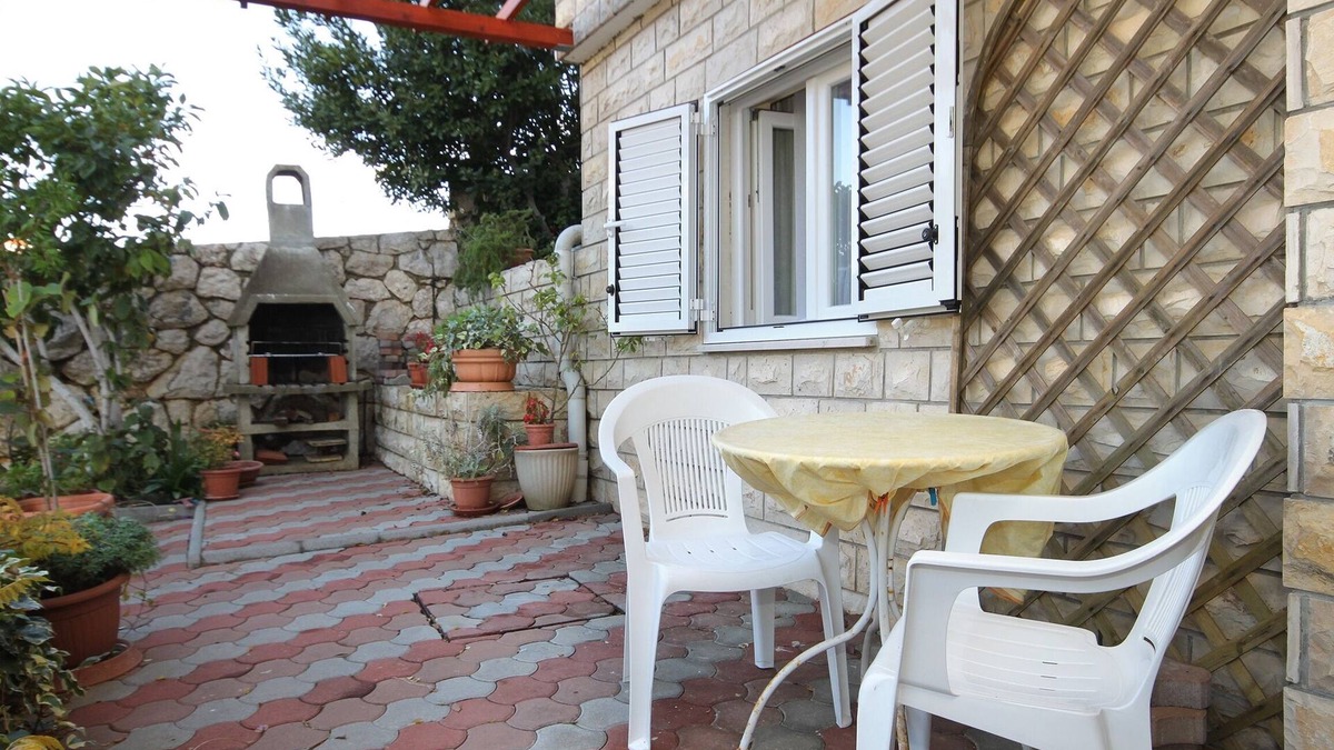 Novalja Apartment | Studio flat with terrace Novalja, Pag (AS-9334-a)
