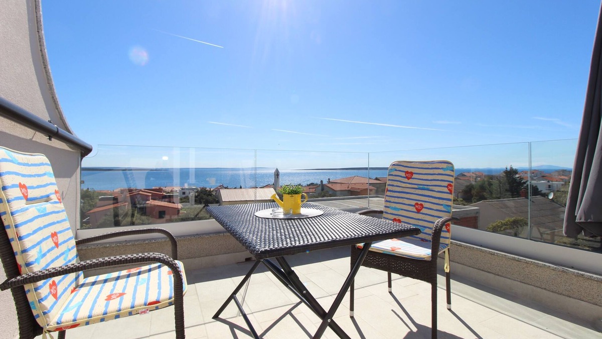 Mandre Apartment | Studio flat with terrace and sea view Mandre, Pag (AS-6309-a)