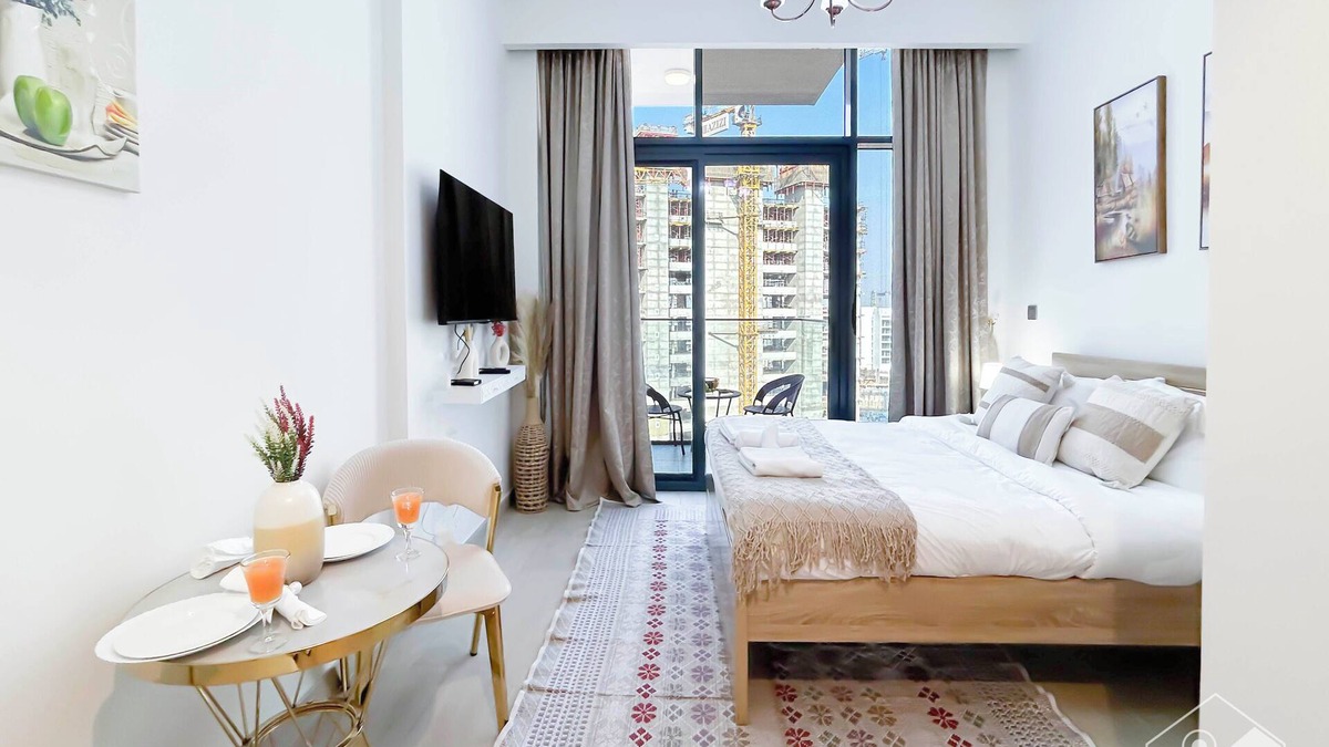 Nad Al Sheba Apartment | Studio in Azizi Riviera: Comfort and Convenience
