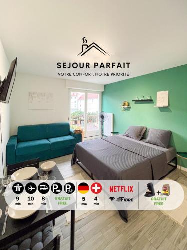 Huningue Apartment | Studio Le Maréchal - Près frontière et Netflix