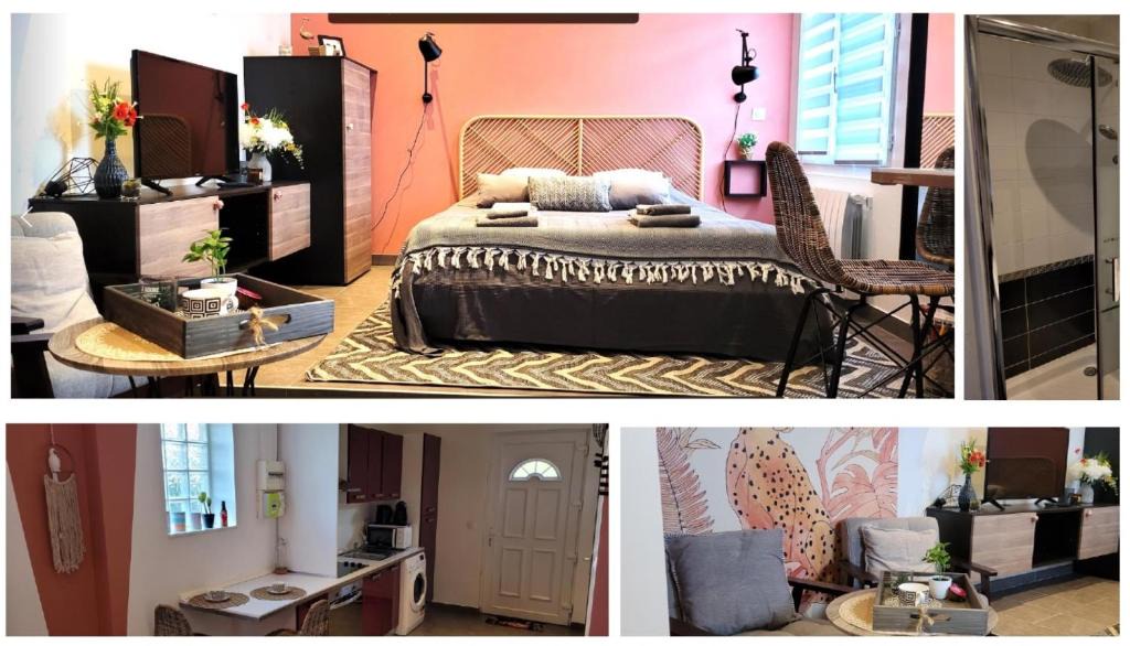 Vemars Apartment | studio Orange - Parc Astérix - Mer de Sable - Villepinte - Aéroport CDG