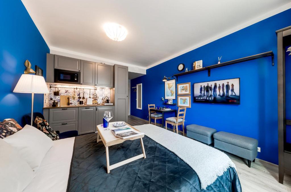 Prague 9 Apartment | Studio Travel Blue, Harfistka Residence, O2 Arena