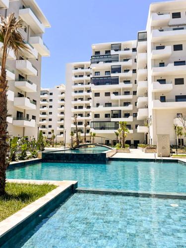 Ain Harrouda Apartment | Studio vue sur mer avec piscines à Ocean Park Zenata