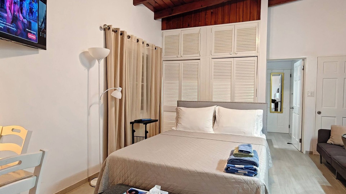 St. John's Apartment | Studio w/seaview. Near Beach. On-site car rental.