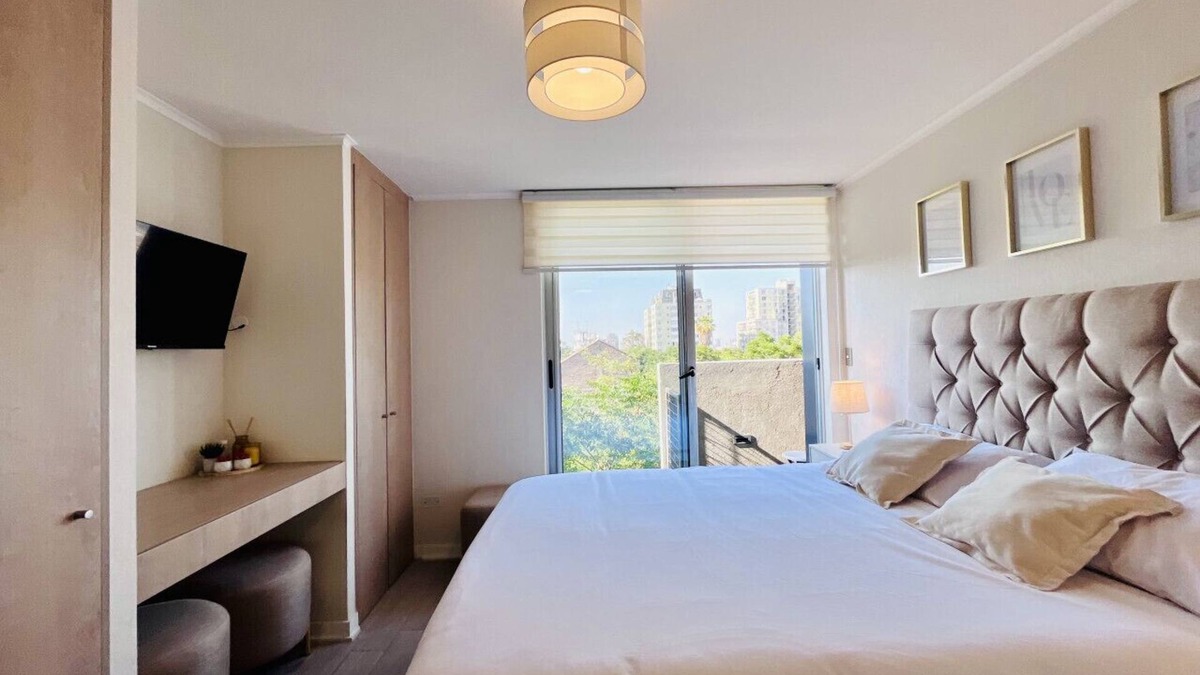 Downtown Santiago Apartment | Studio Yungay Maipú| Home Office Laundry Wifi