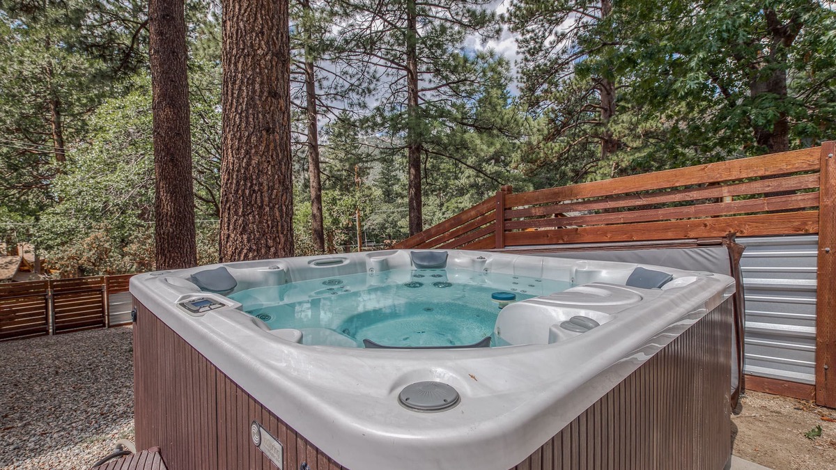 Fern Valley House | Stunning Fern Valley cabin with forest views & private hot tub - dog-friendly