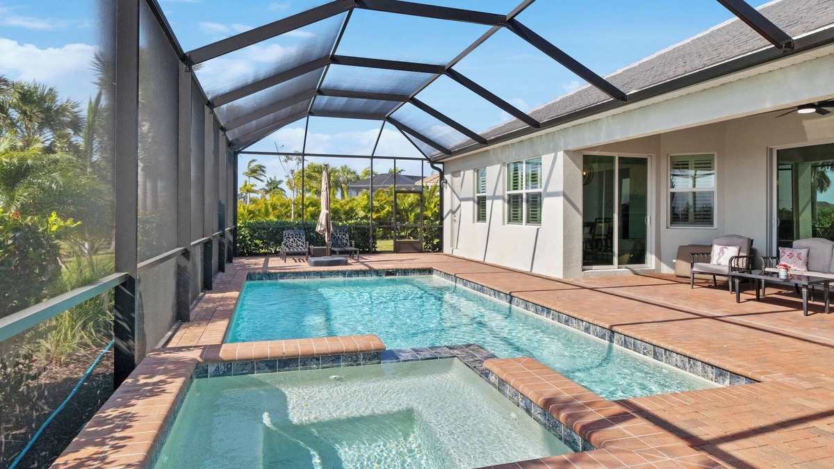South Gulf Cove House | Stunning Home with in ground pool, hot tub and dock in Port Charlotte, Florida!