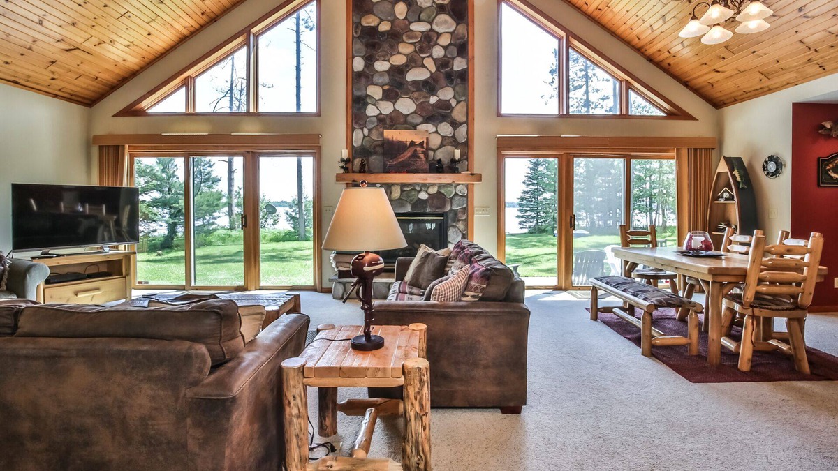 St Germain House | Stunning Lake front home located on Big St Germain Lake!