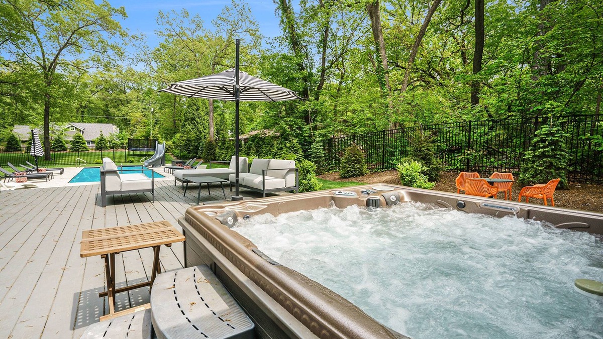 Grand Beach House | Stunning lake retreat with private pool, hot tub, games, firepit, & lovely patio