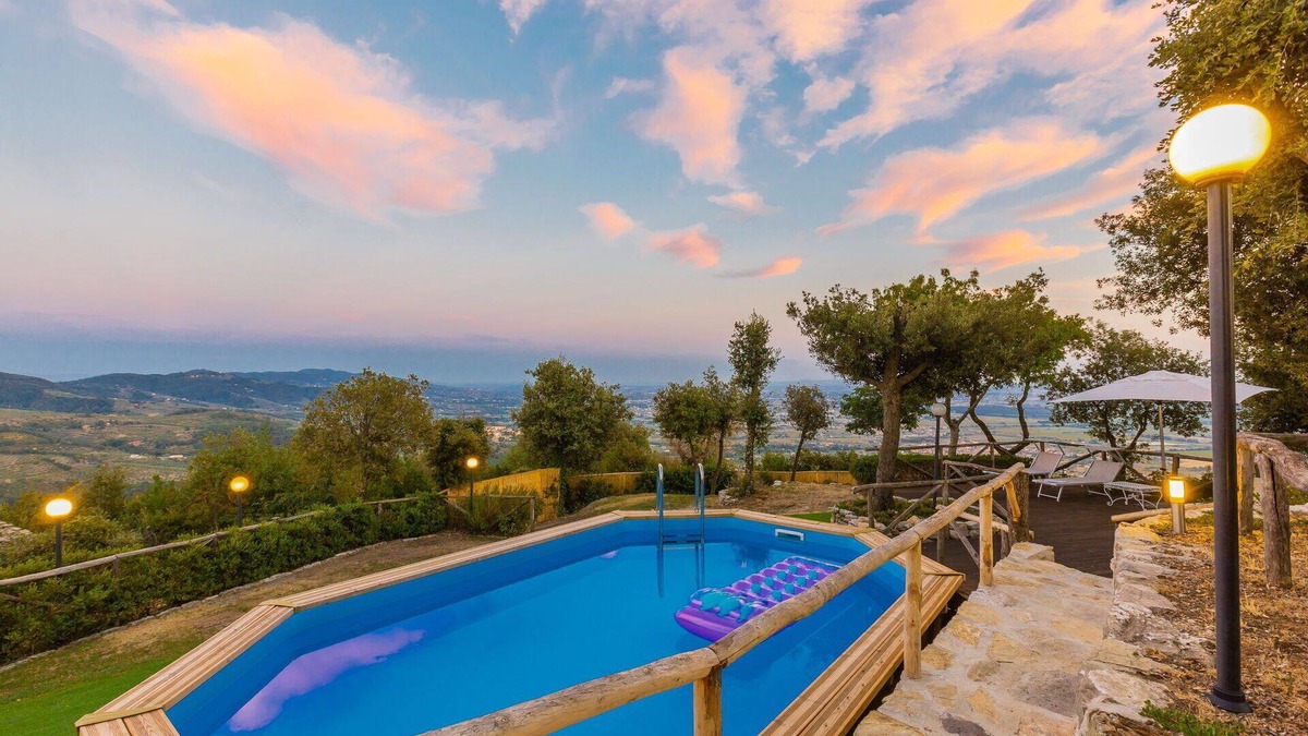 Monsummano Terme Villa | Stunning private villa with private pool, WIFI, A/C, hot tub, TV, patio and panoramic view