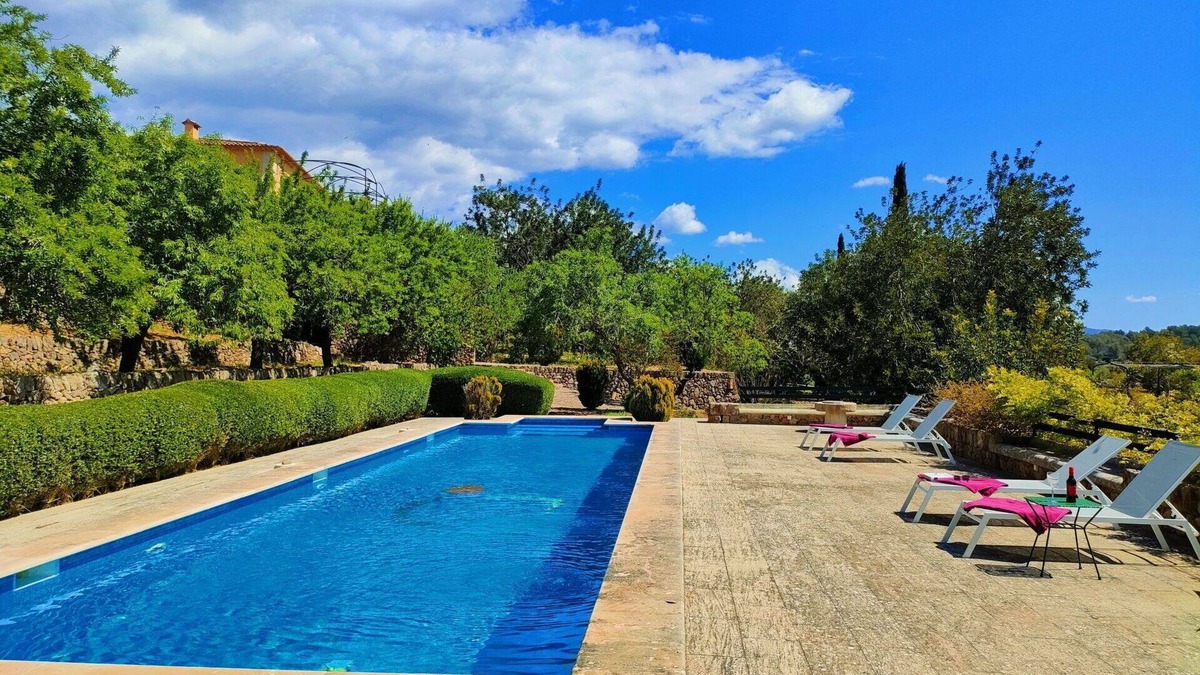 Esporles Villa | Stunning private villa for 10 guests with private pool, A/C, WIFI, TV, patio and panoramic view