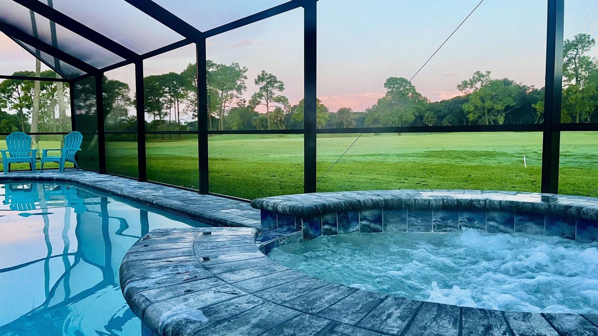 Burnt Store House | Stunning Sunsets-Heated Pool and Spa-Golf Course Views