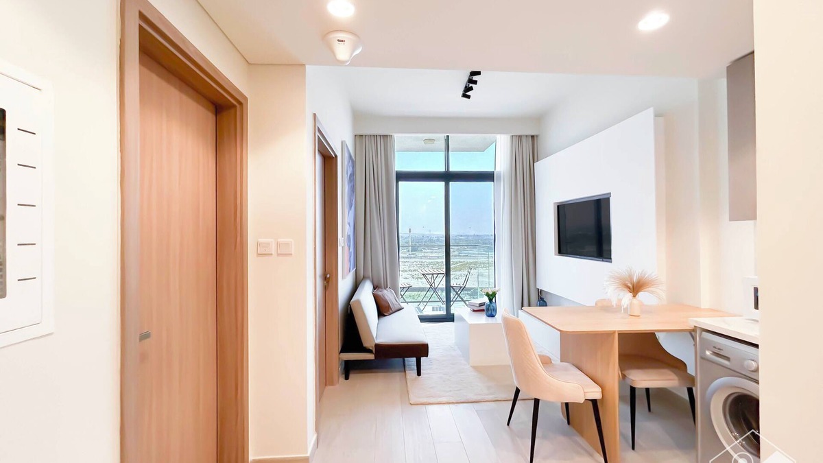 Nad Al Sheba Apartment | Stylish 1BR with Balcony in Azizi Riviera