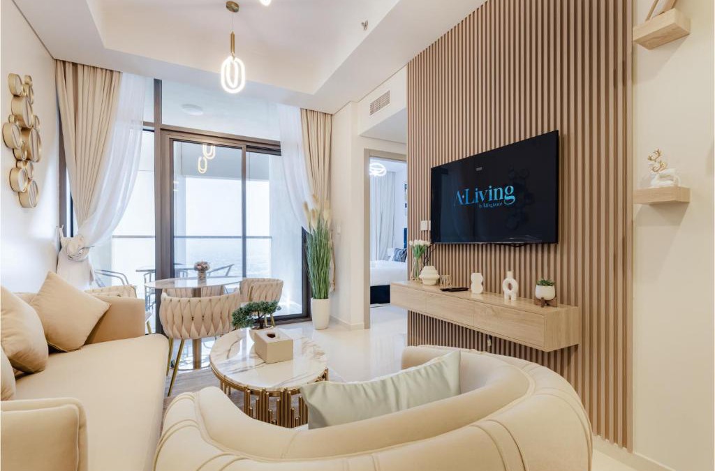 Sheikh Zayed Road Apartment | Stylish 2BR Plus Maid's Room Aykon City Business bay