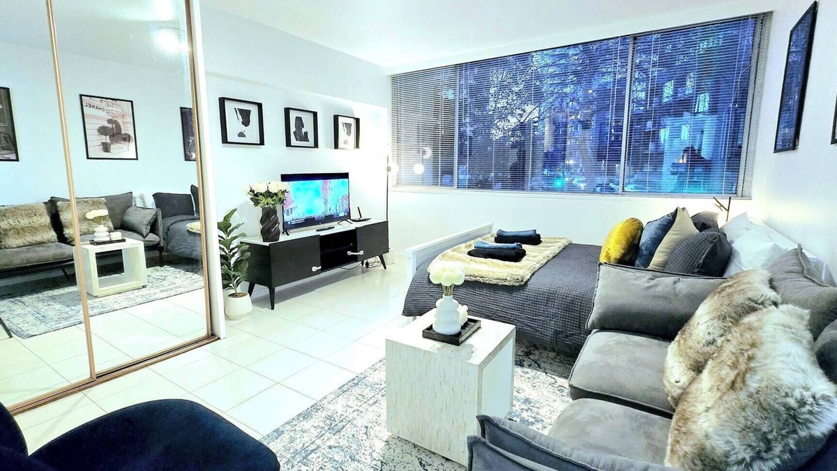 Kings Cross Apartment | Stylish Chic Studio in Rushcutters Bay