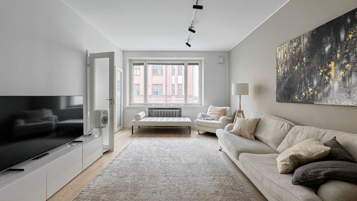 Kamppi Apartment | Stylish Downtown 2BR Flat with Sauna and Work Area