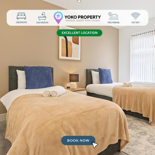 Ashton in Makerfield House | Stylish House - Sleeps 7 - Free Parking, Fast WiFi and Smart TV - Contractors, Groups and Long Stays Welcome by Yoko Property