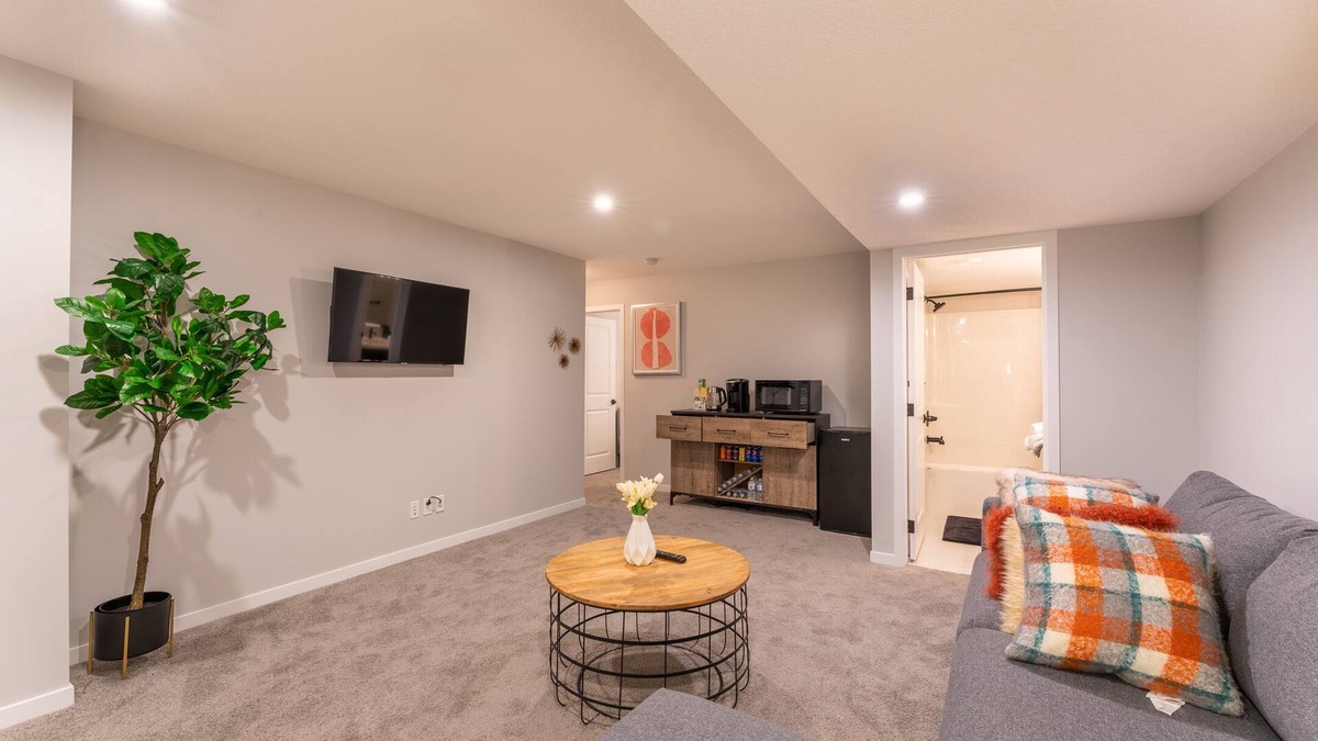 Southeast Calgary Apartment | Stylish Private Basement Suite near South Health Campus