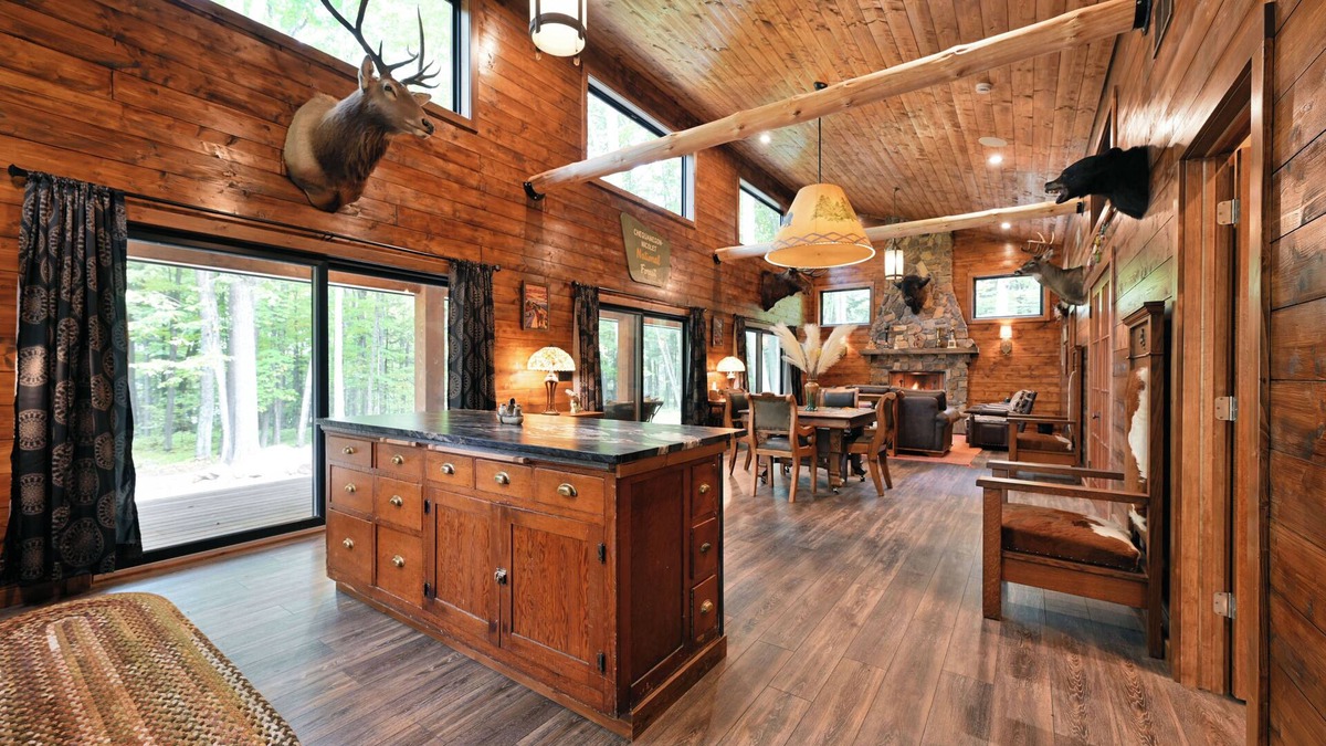 Hayward Cabin | Stylish Signature Lodge, nestled in the Forest, with Teal Lake views